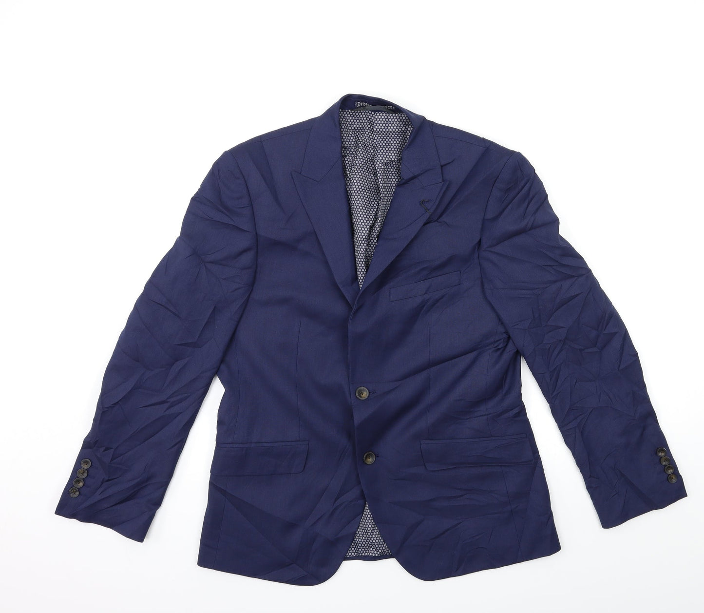 Mens UK Size 38 Marks and Spencer Regular Blue Suit Jacket
