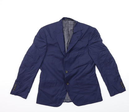 Mens UK Size 38 Marks and Spencer Regular Blue Suit Jacket