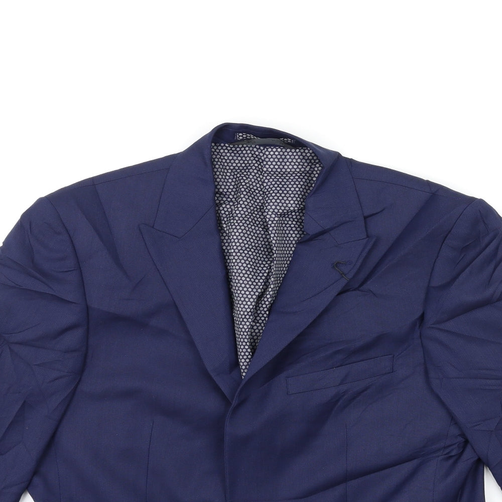 Mens UK Size 38 Marks and Spencer Regular Blue Suit Jacket