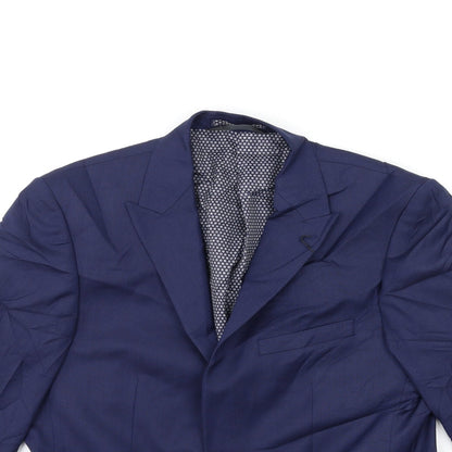 Mens UK Size 38 Marks and Spencer Regular Blue Suit Jacket
