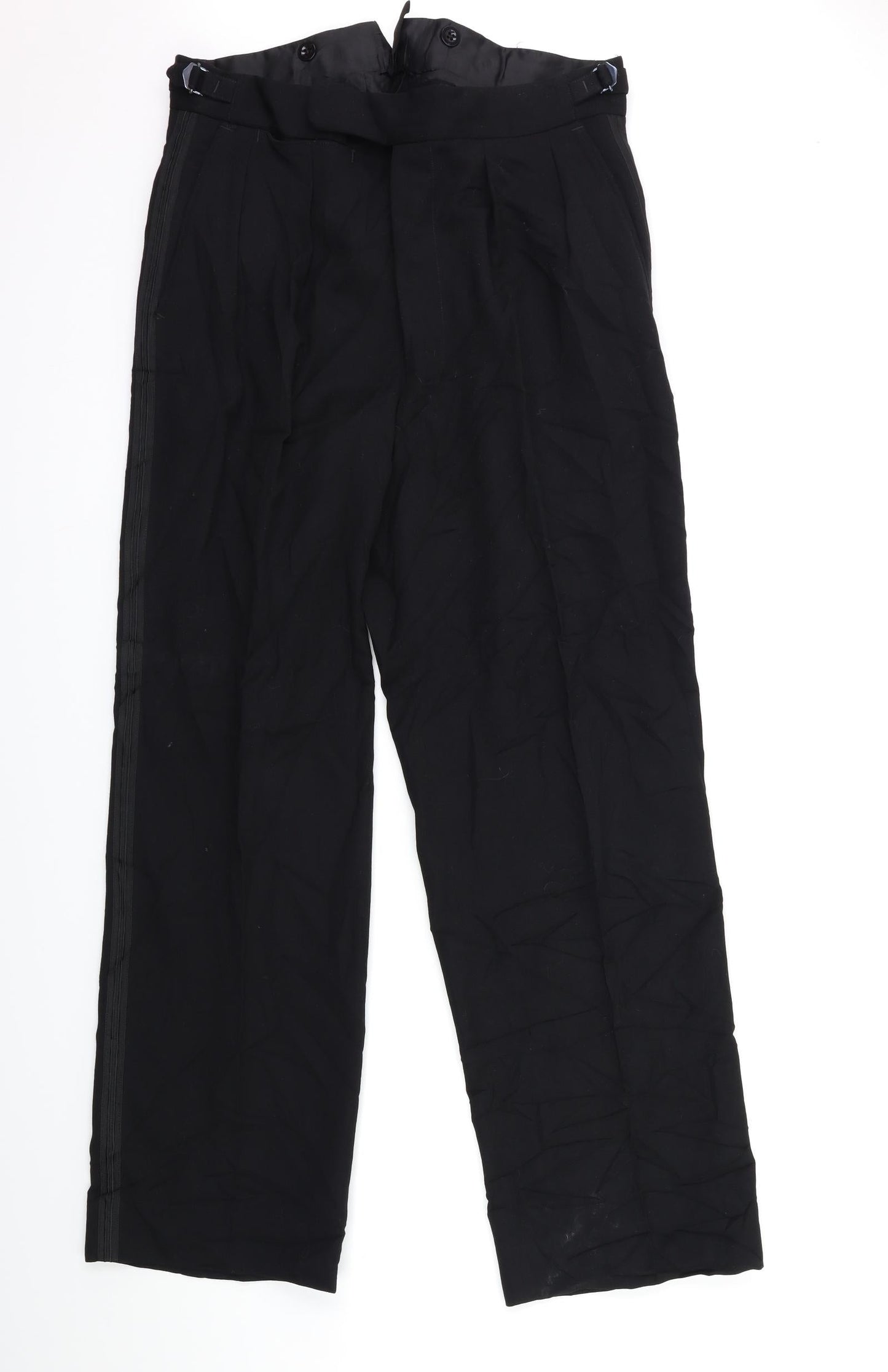 Womens UK Size 32 in Preworn Regular Fit  Black Trousers