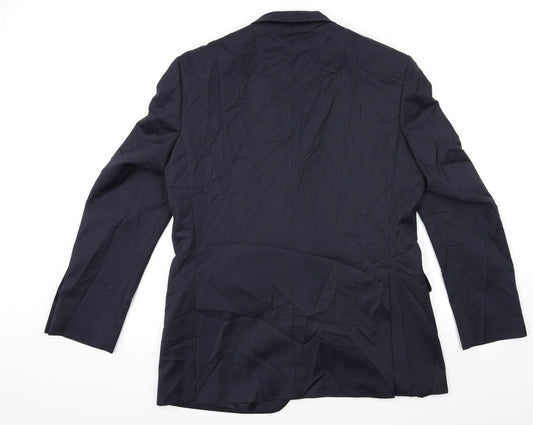 Mens UK Size 42 kj Regular Black Suit Jacket