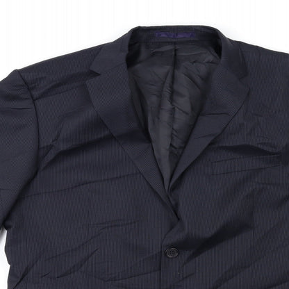 Mens UK Size 42 kj Regular Black Suit Jacket
