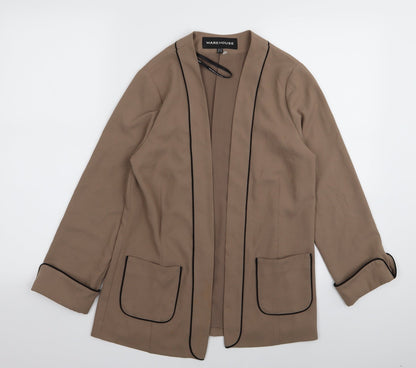 Warehouse Womens Beige   Jacket Blazer Size 6
