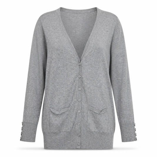 BHS Womens Grey   Cardigan Jumper Size 10