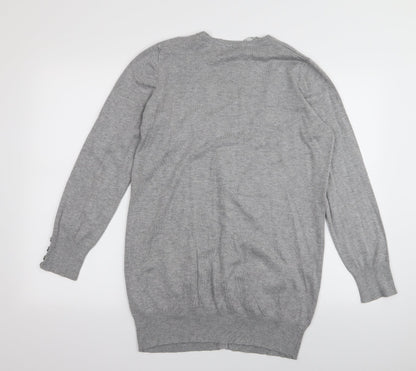 BHS Womens Grey   Cardigan Jumper Size 10