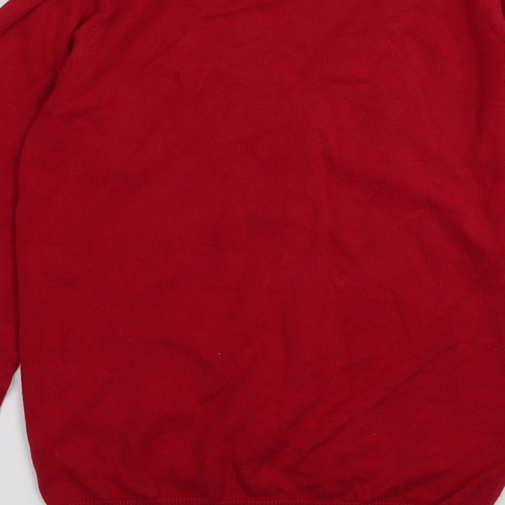 Nutmeg Girls Red   Cardigan Jumper Size 12-13 Years  - School Cardigan