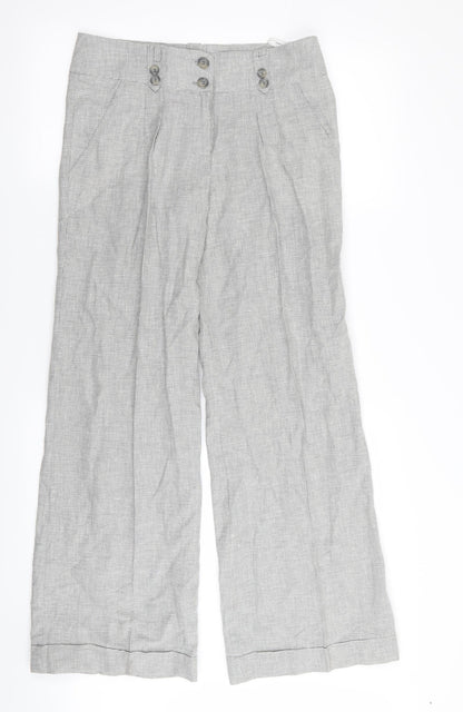 Primark Womens Grey Houndstooth  Trousers  Size 8 L34 in