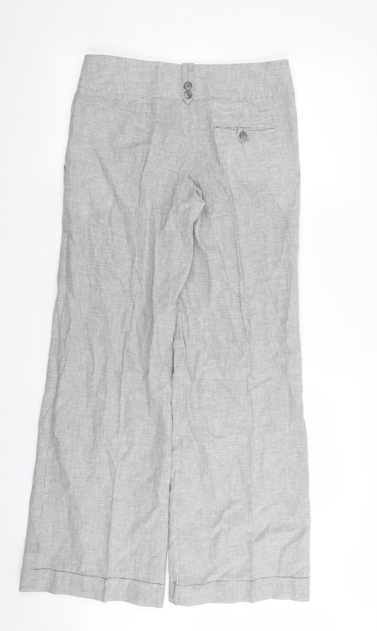 Primark Womens Grey Houndstooth  Trousers  Size 8 L34 in