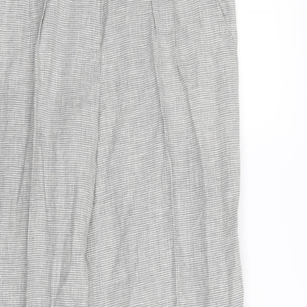 Primark Womens Grey Houndstooth  Trousers  Size 8 L34 in