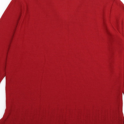 brivivi Womens Red   Pullover Jumper Size 6