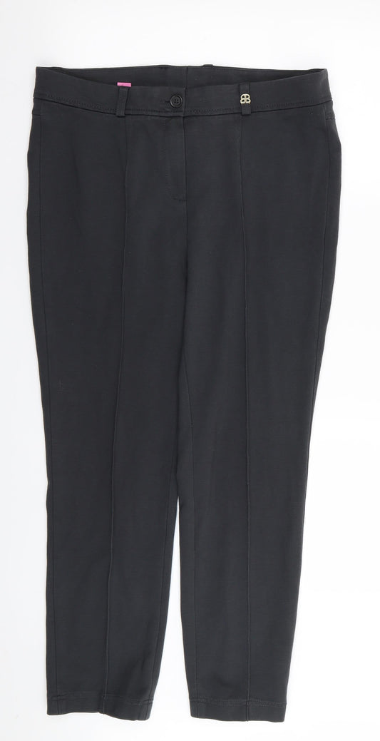 Basler Women's Grey Cotton Trousers Size 32 in
