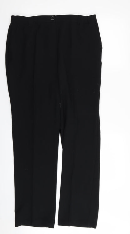 Womens UK Size 32 in Preworn Regular Fit  Black Trousers