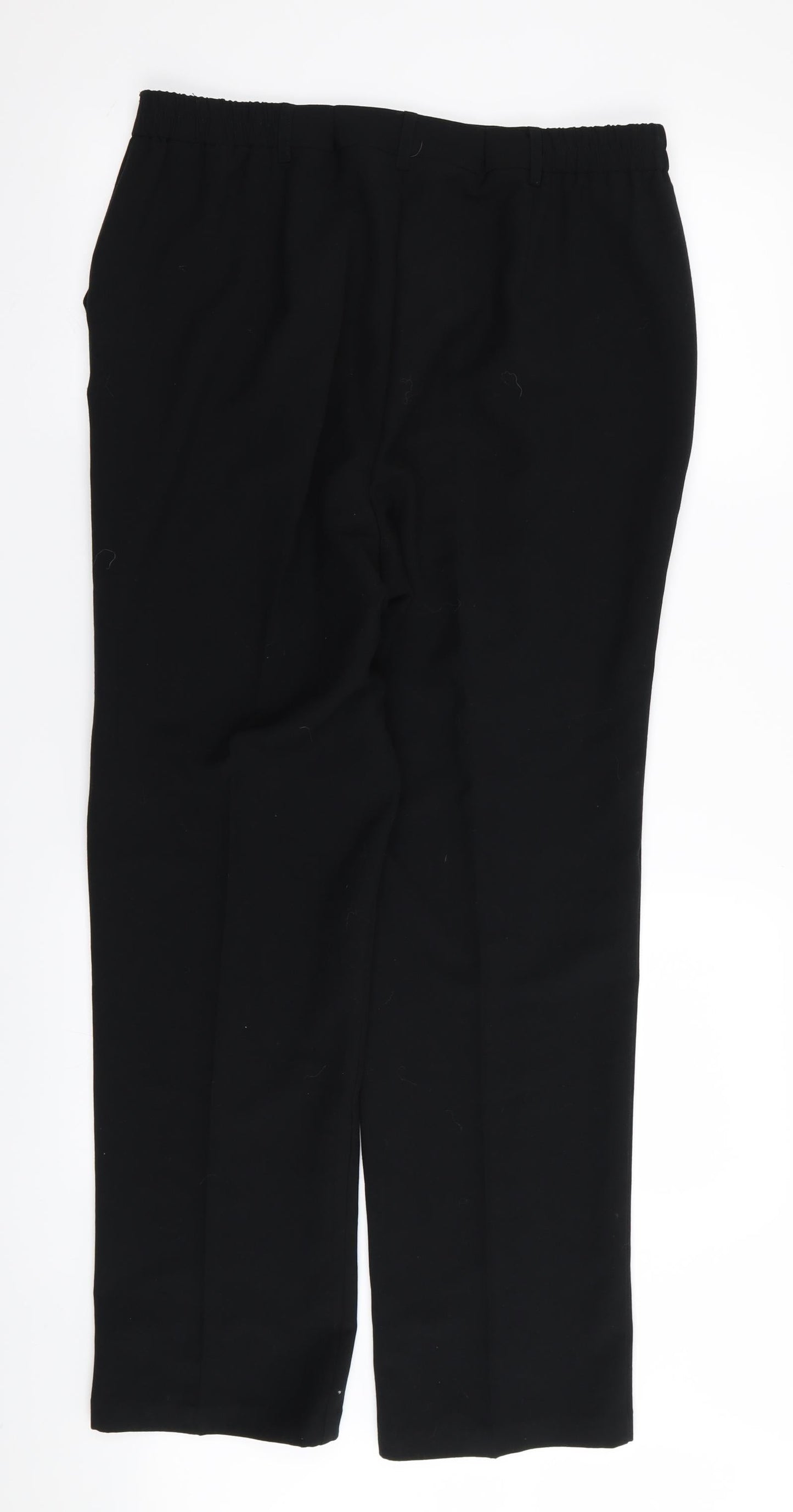 Womens UK Size 32 in Preworn Regular Fit  Black Trousers