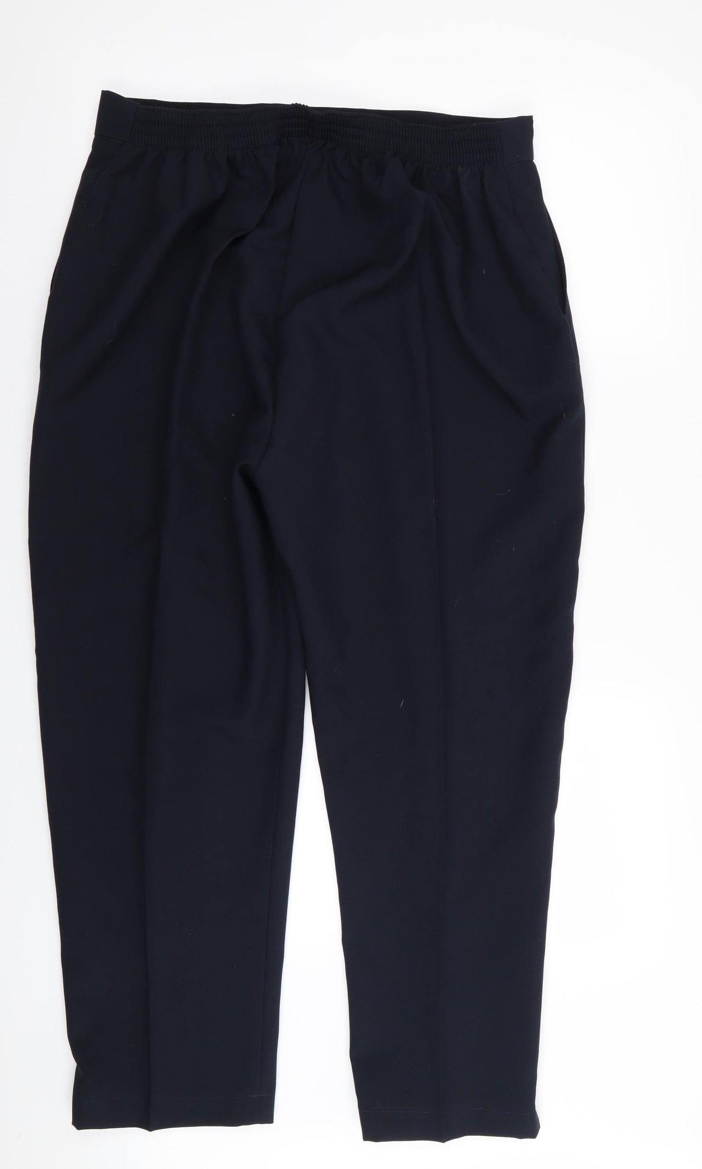 Womens UK Size 20 Preworn Regular Fit  Blue Trousers