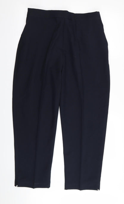 Womens UK Size 20 Preworn Regular Fit  Blue Trousers