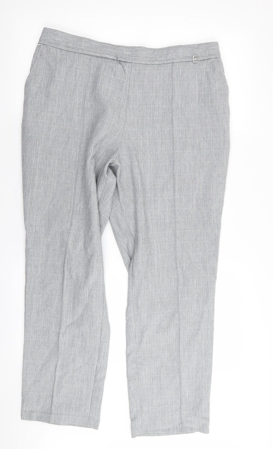 M&S Womens Green   Trousers  Size 16 L28 in