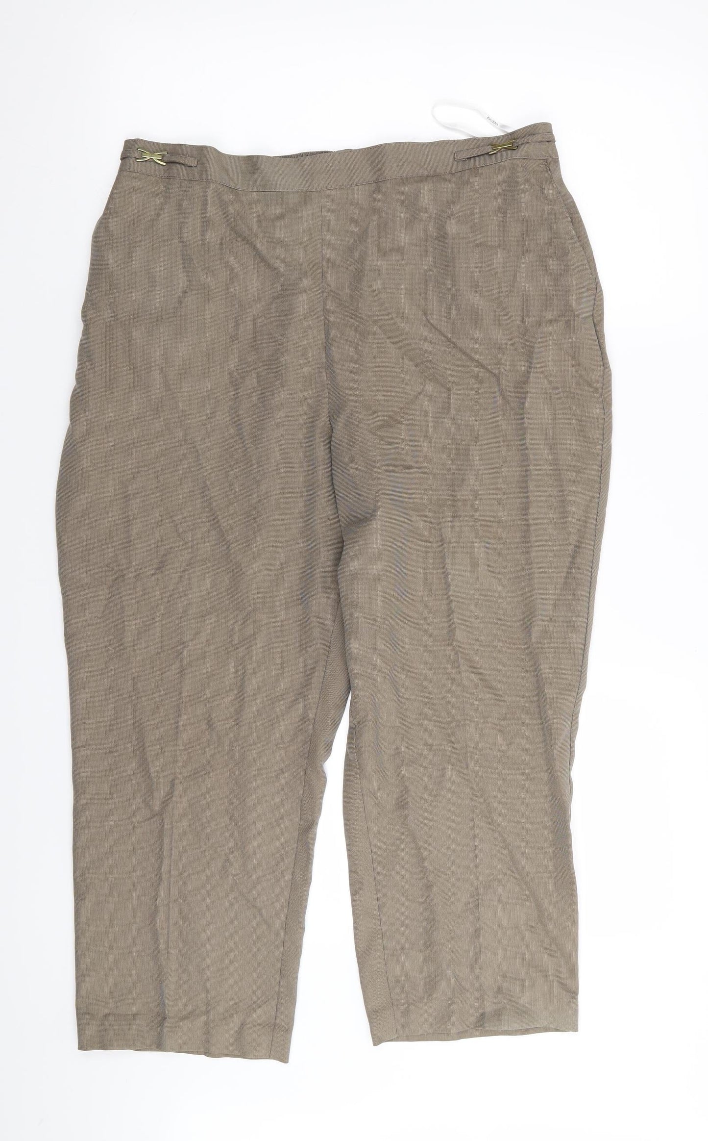 Womens UK Size 30 in M&S Regular Fit  Brown Trousers