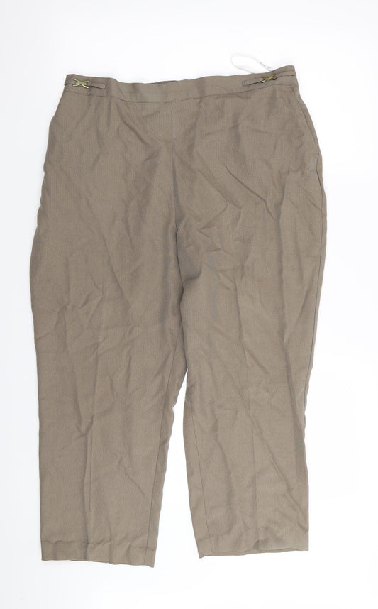 M&S Womens Brown   Trousers  Size 30 in L22 in