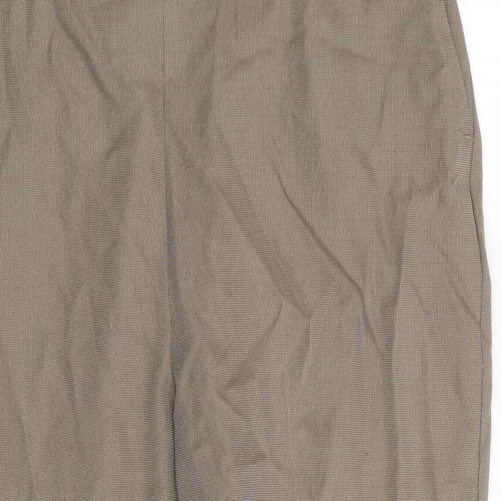 Womens UK Size 30 in M&S Regular Fit  Brown Trousers