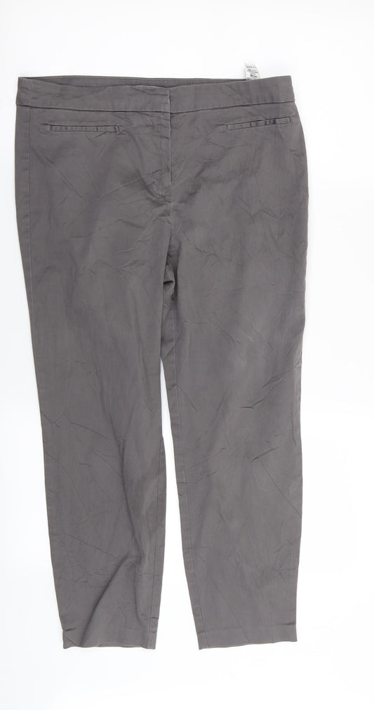 M&S Womens Grey   Trousers  Size 12 L25 in