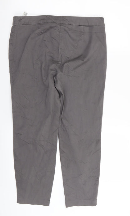 Womens UK Size 12 M&S Regular Fit  Grey Trousers