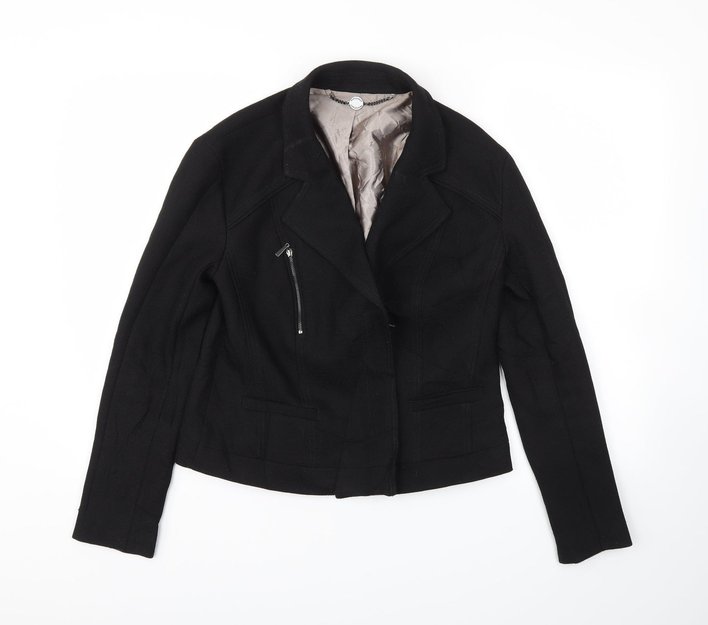 Womens UK Size 36 Preworn Regular Black Blazer