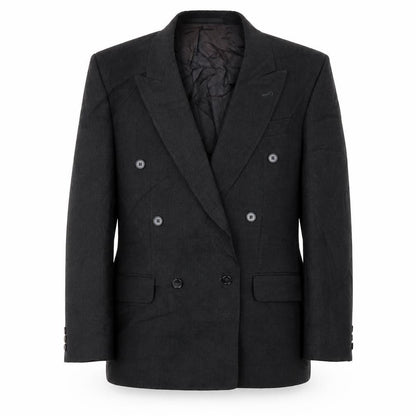 LEITHAUSER Mens Black   Jacket Blazer Size 44