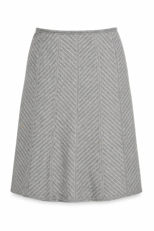 M&S Womens Grey   Flare Skirt Size 8