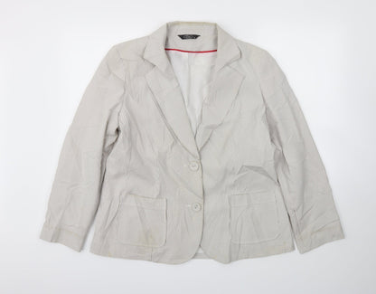 Womens UK Size 18 BM Regular Grey Blazer