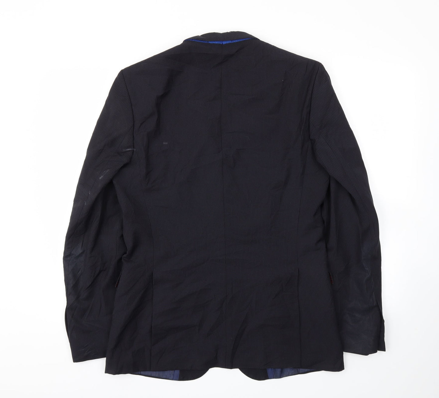 Mens UK Size 38 Zara Regular Blue Suit Jacket