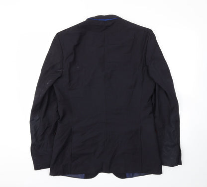 Mens UK Size 38 Zara Regular Blue Suit Jacket