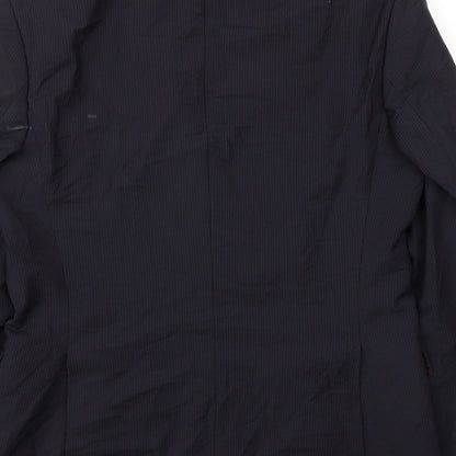 Mens UK Size 38 Zara Regular Blue Suit Jacket