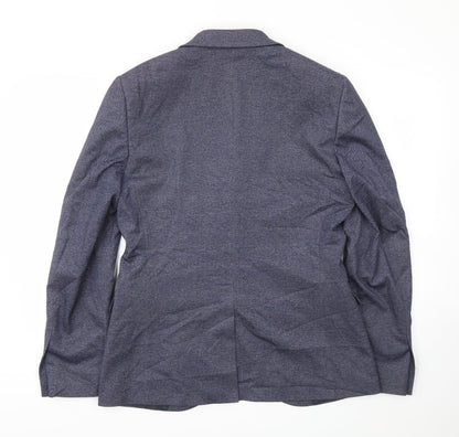 Mens UK Size 40 Topman Regular Blue Suit Jacket