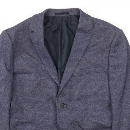 Mens UK Size 40 Topman Regular Blue Suit Jacket