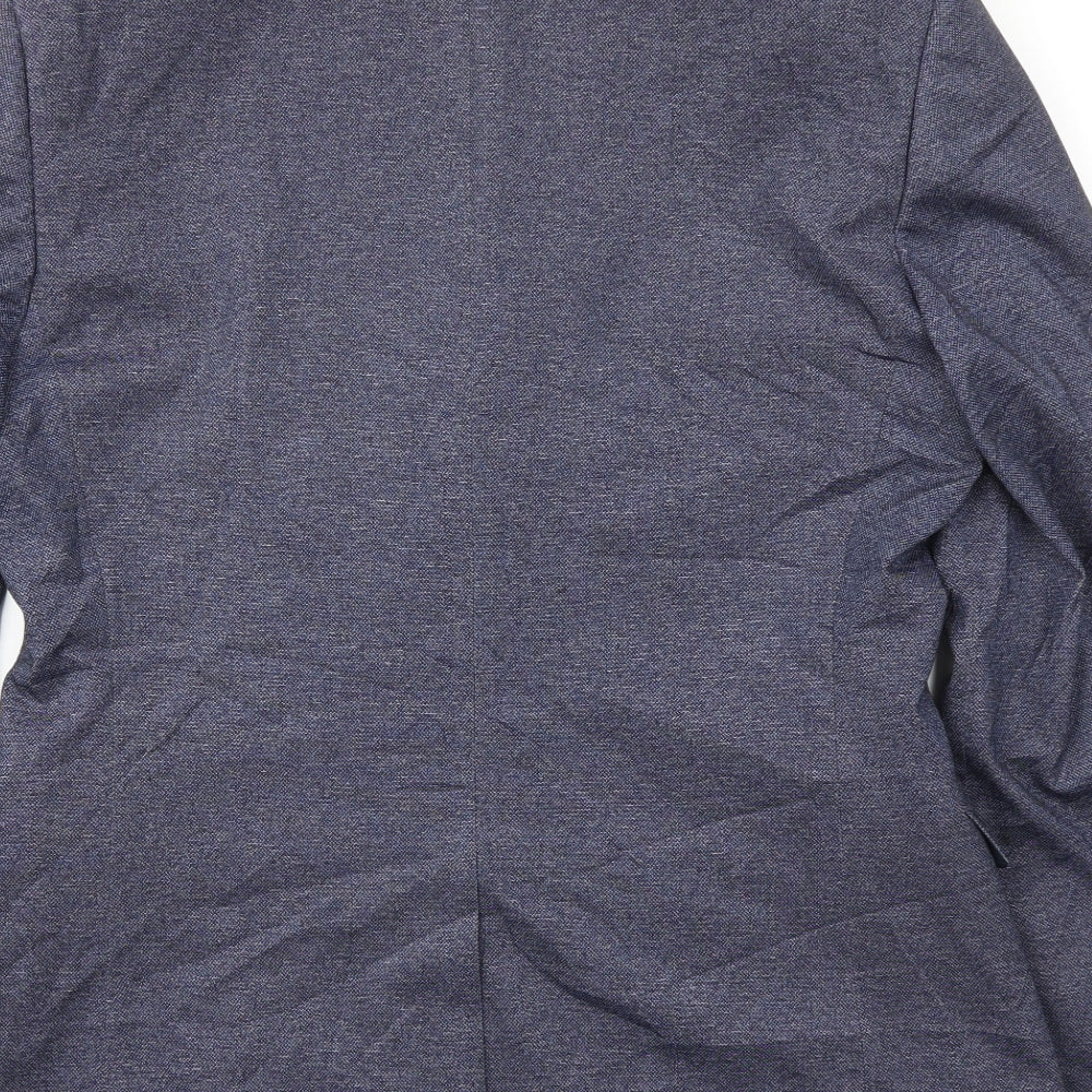 Mens UK Size 40 Topman Regular Blue Suit Jacket