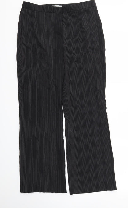 M&S Womens Black   Trousers  Size 14 L29 in