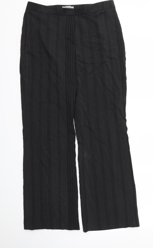 M&S Womens Black   Trousers  Size 14 L29 in