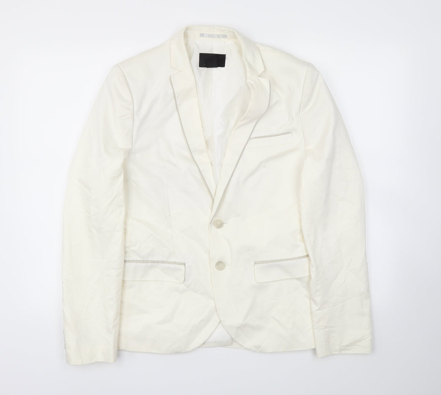 H&M Womens White   Jacket Blazer Size 34