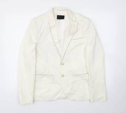 H&M Womens White   Jacket Blazer Size 34