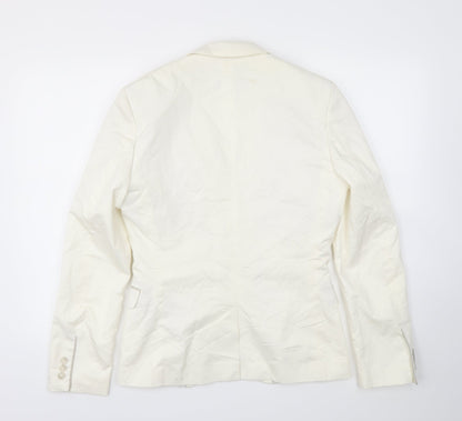 H&M Womens White   Jacket Blazer Size 34