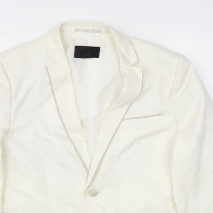 H&M Womens White   Jacket Blazer Size 34