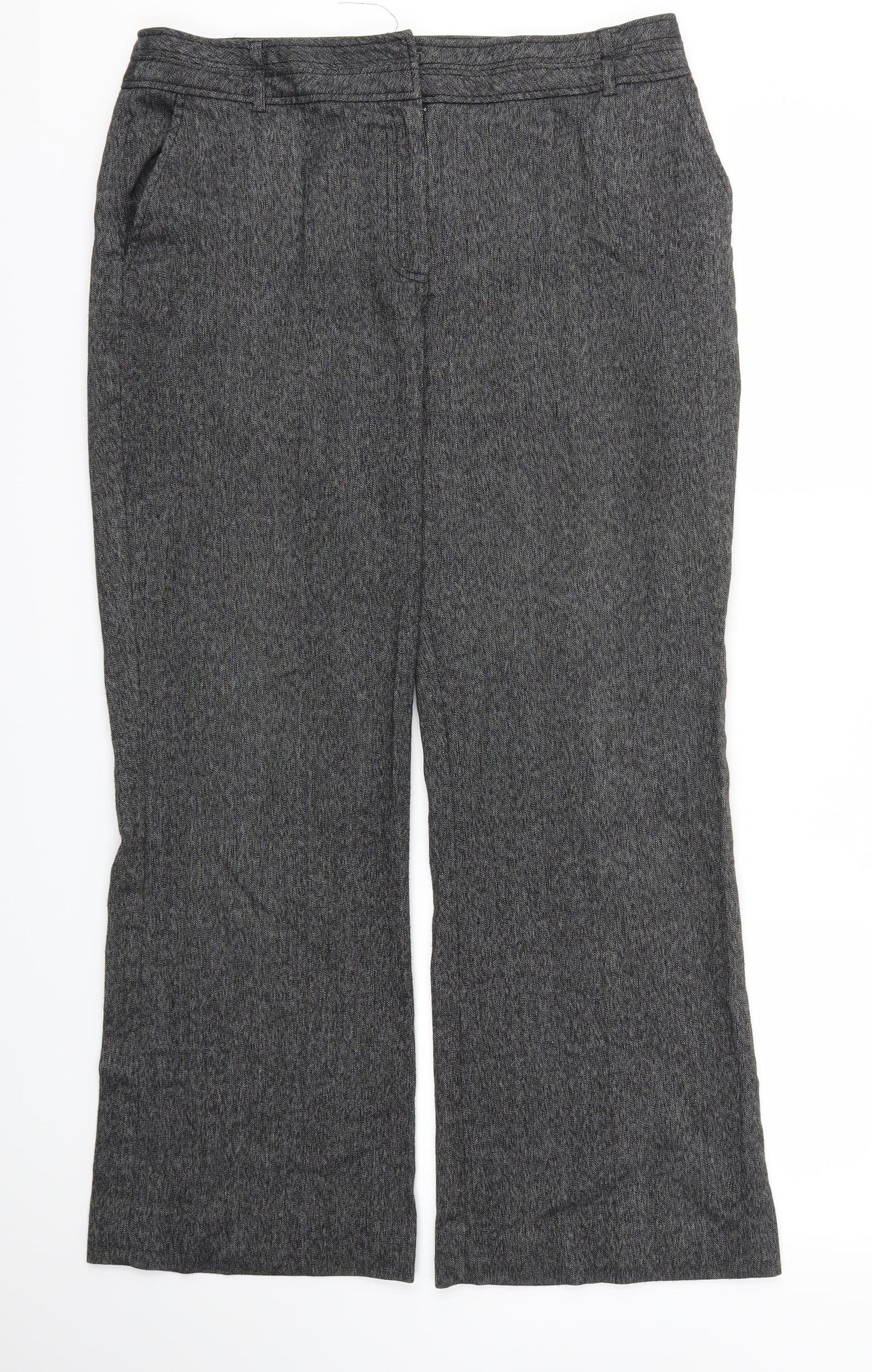 Womens UK Size 14 Soon Relaxed Fit  Grey Trousers
