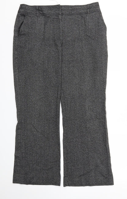 Womens UK Size 14 Soon Relaxed Fit  Grey Trousers