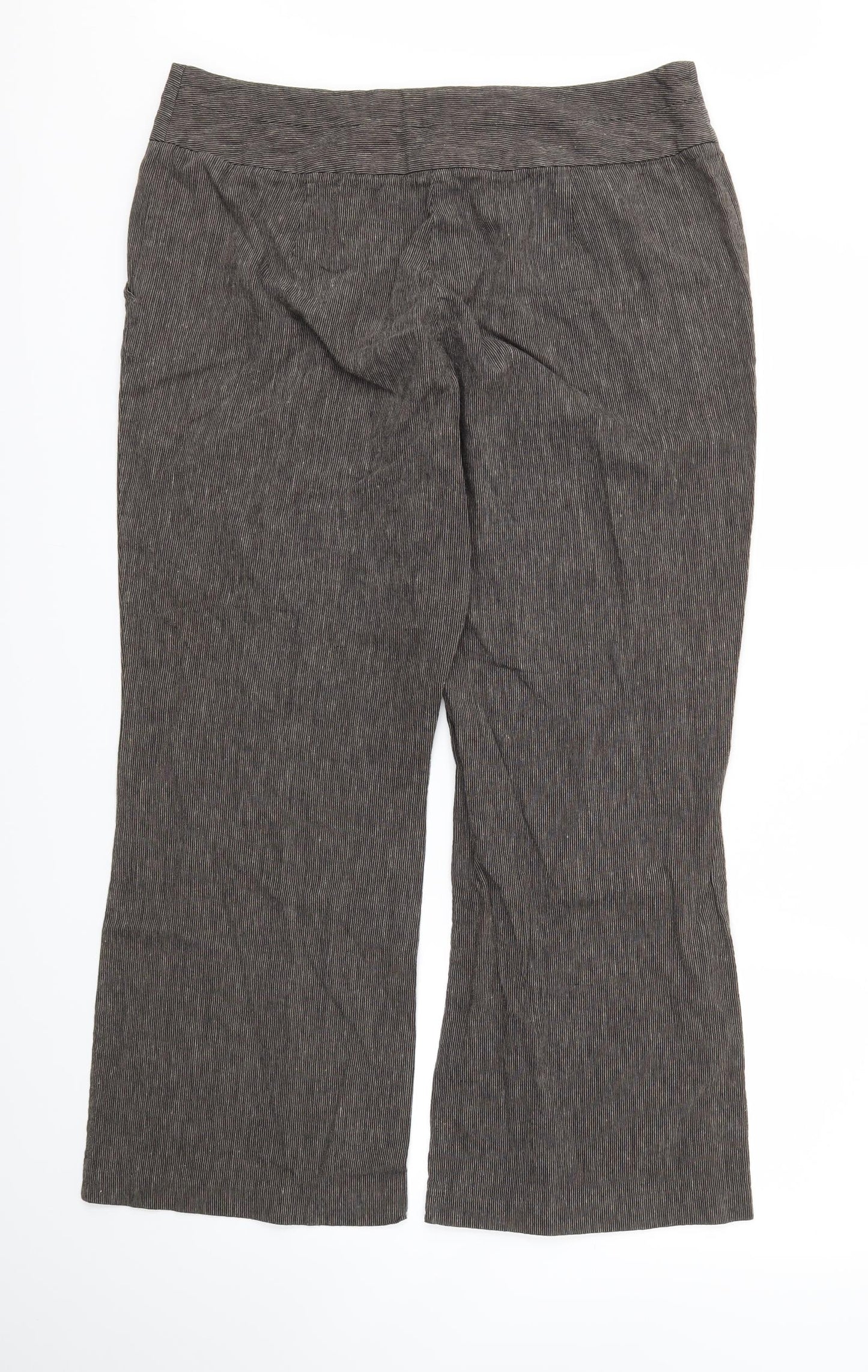 18 Womens Brown   Trousers  Size M L27 in