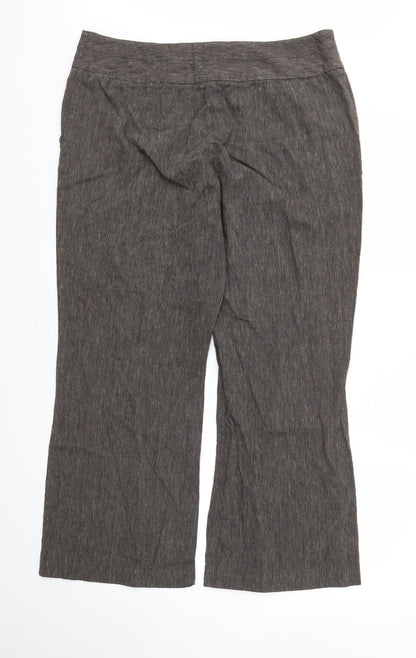 18 Womens Brown   Trousers  Size M L27 in