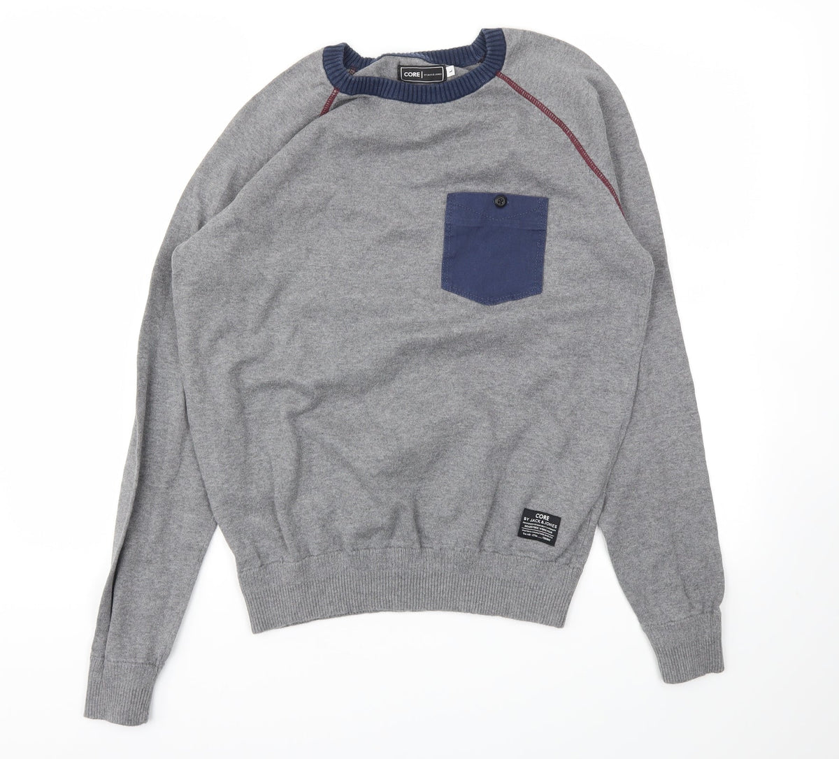 CORE Mens Grey   Pullover Sweatshirt Size L