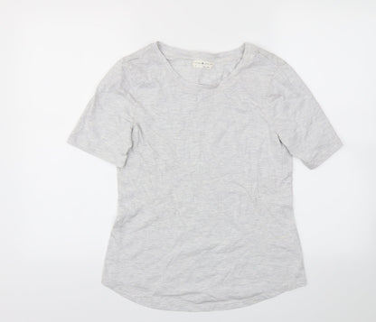 Womens UK Size 6 Day dreams Grey Basic T-Shirt