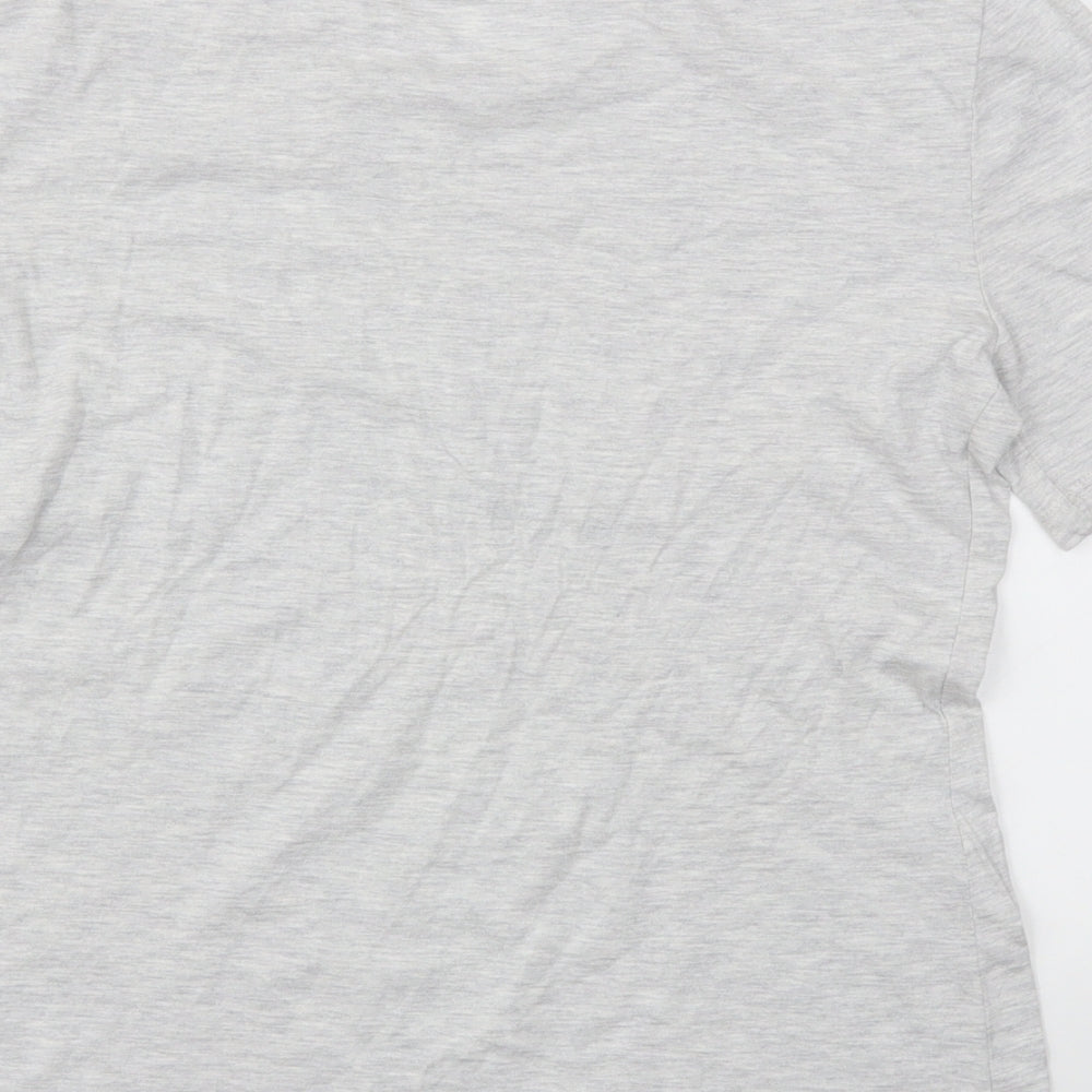 Womens UK Size 6 Day dreams Grey Basic T-Shirt