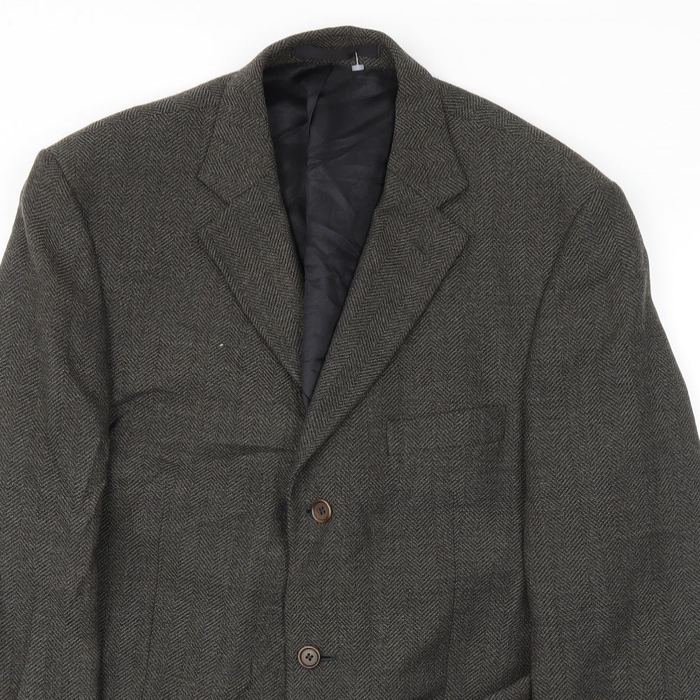 Mens UK Size 44 M&S Regular Brown Suit Jacket